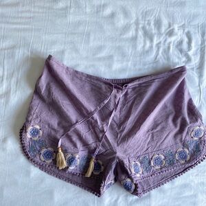 Cost Plus World Market Lavender Sleep Shorts
